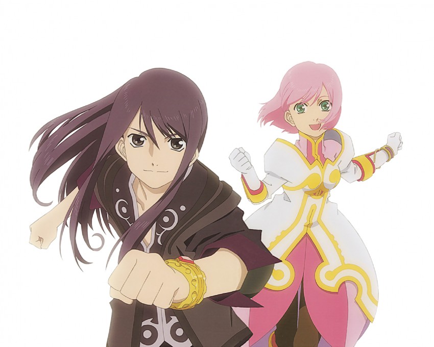 yuri lowell and estellise sidos heurassein (tales of and 1 more) drawn by matsushima_akira