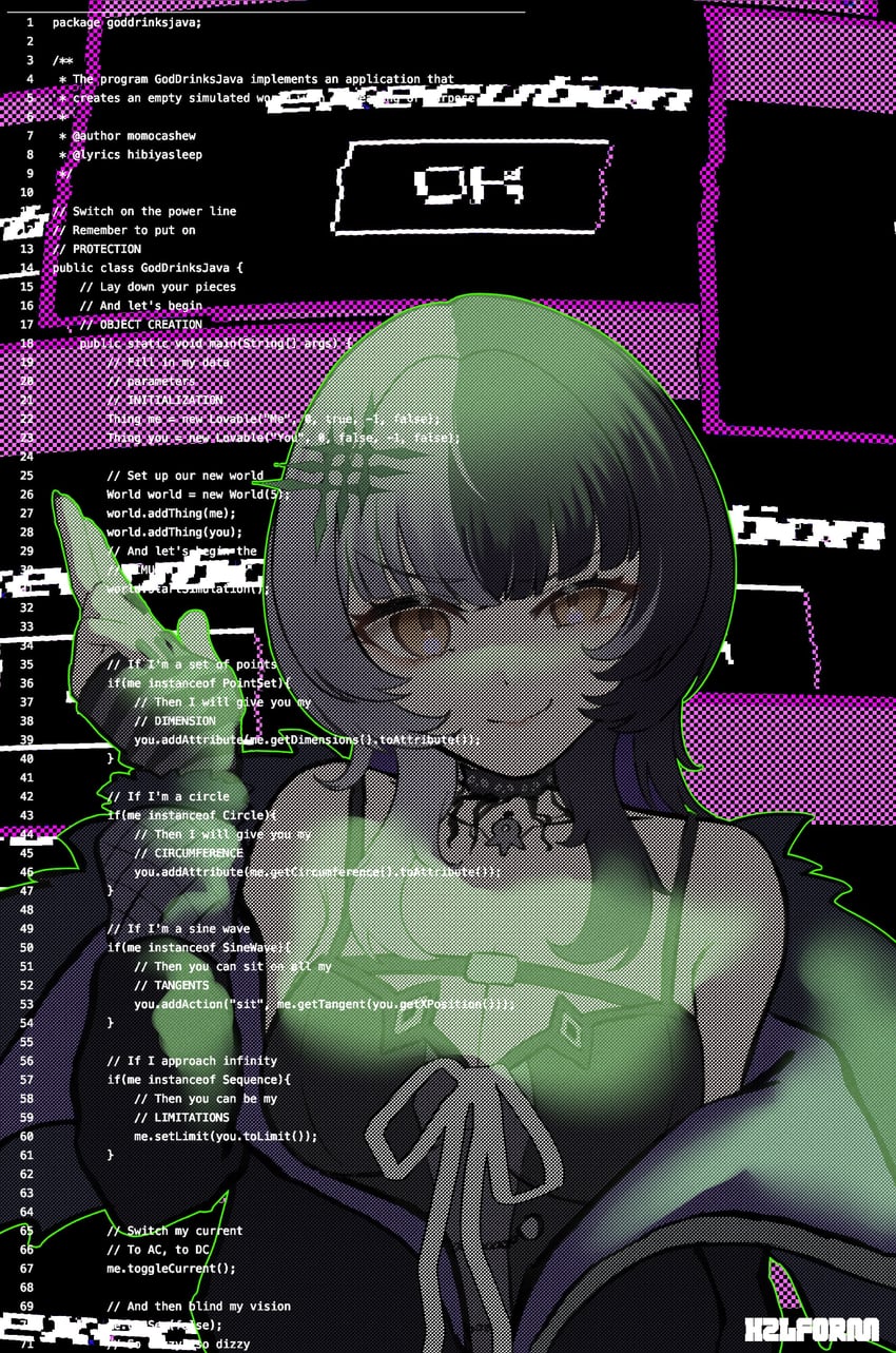 shiori novella (hololive and 1 more) drawn by hazel_(hzlform)
