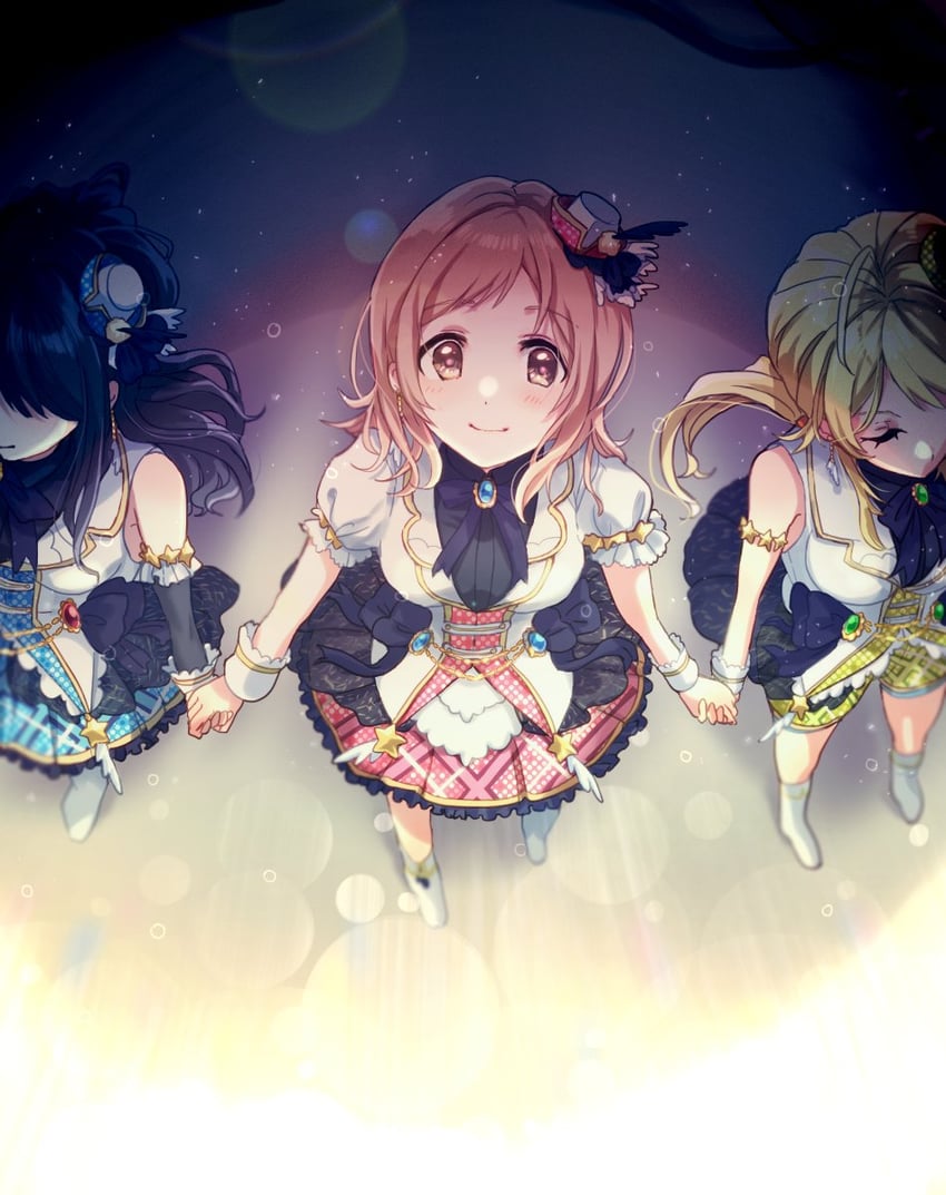 hachimiya meguru, sakuragi mano, and kazano hiori (idolmaster and 1 more) drawn by anaroguya