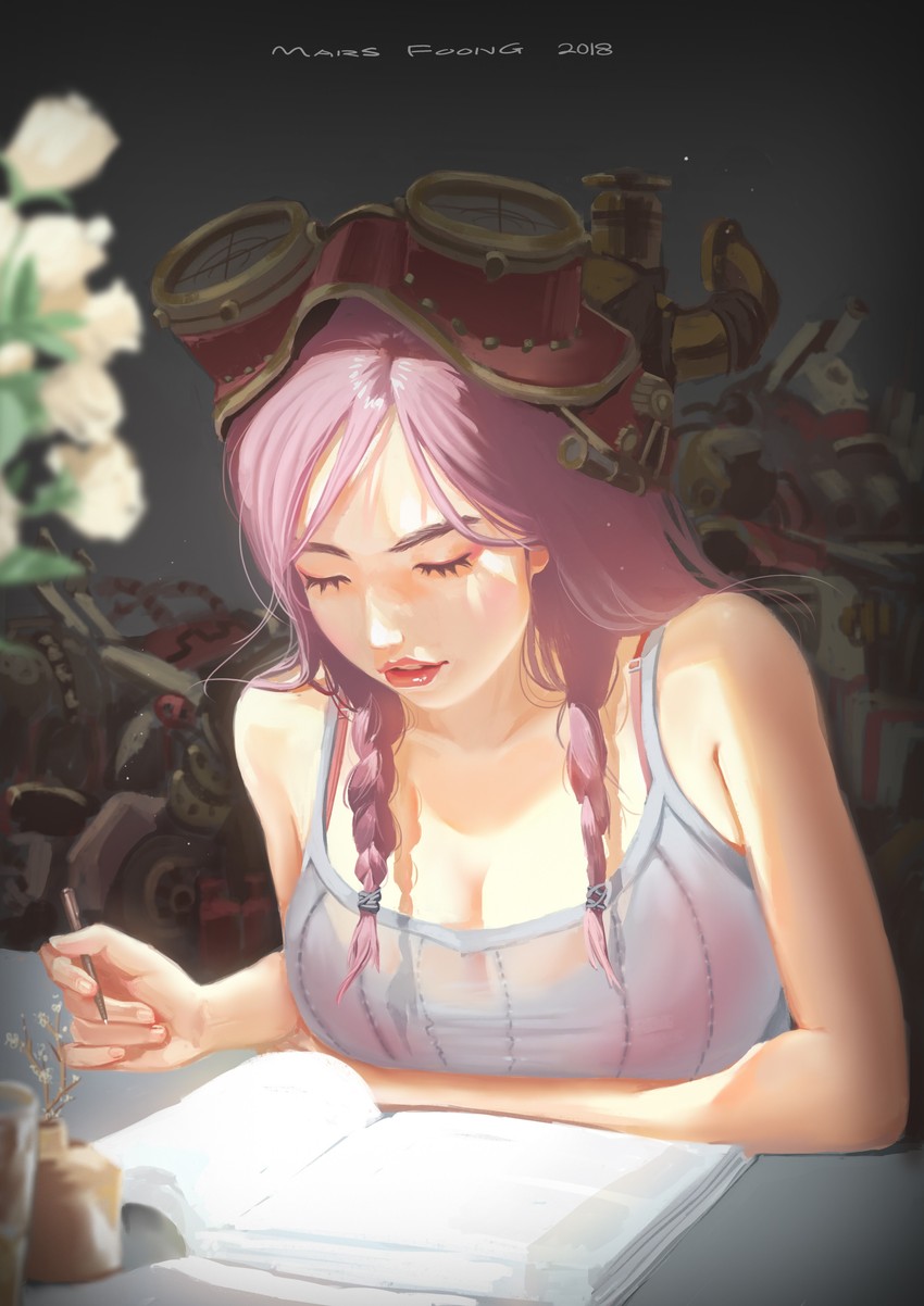 hatsume mei (boku no hero academia) drawn by mars_foong