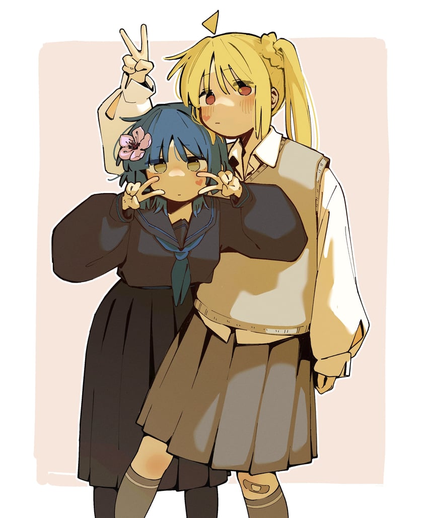 ijichi nijika and yamada ryo (bocchi the rock!) drawn by machuuu68