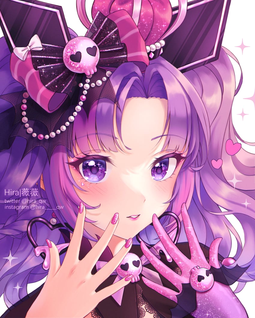 kuromi (sanrio and 3 more) drawn by hira_qw