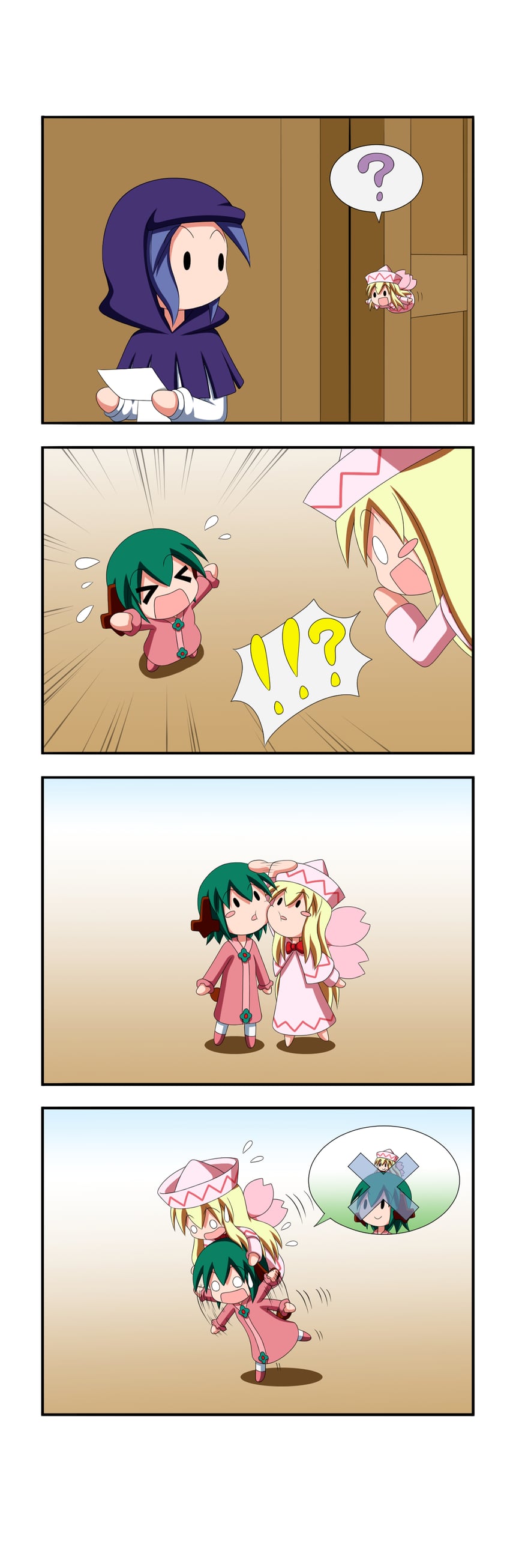 kumoi ichirin, kasodani kyouko, and lily white (touhou) drawn by rakugaki-biyori