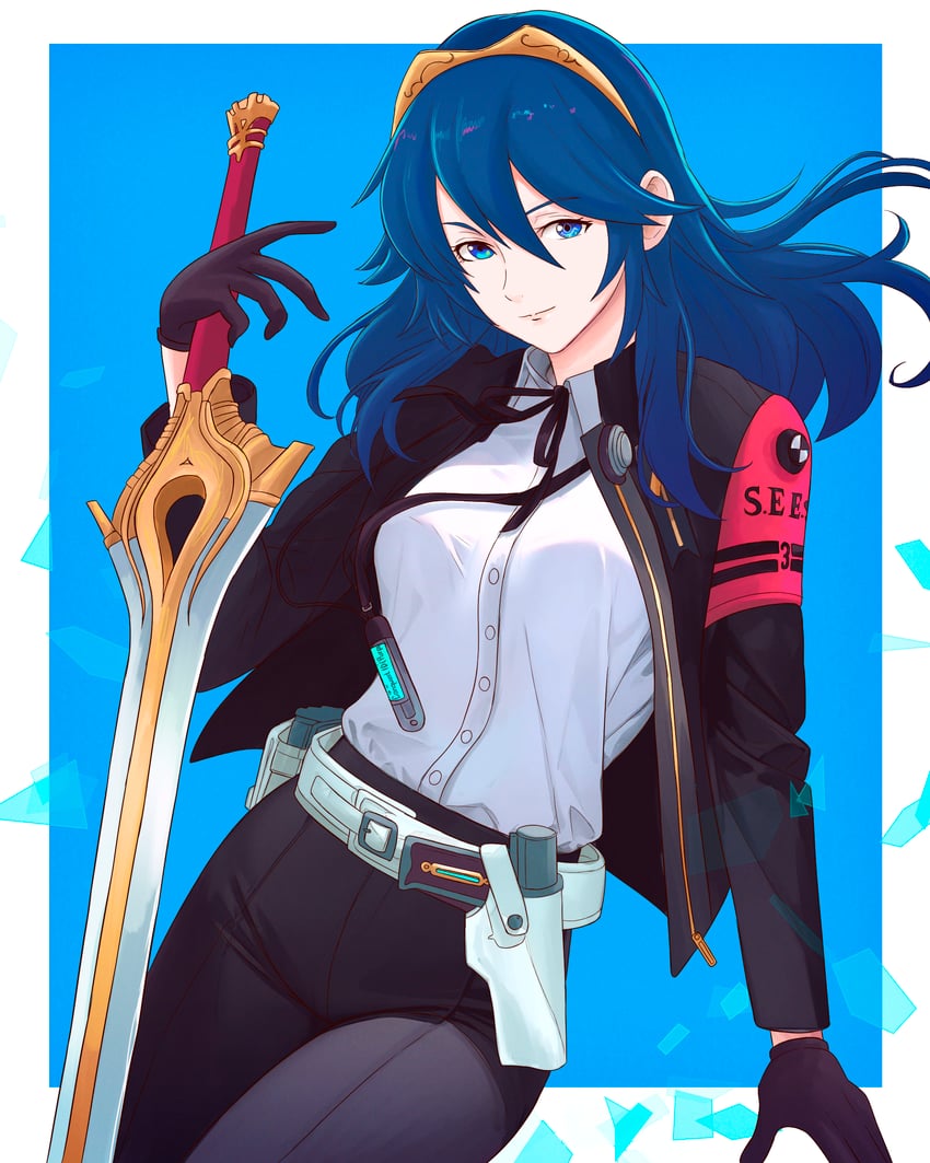 lucina and yuuki makoto (fire emblem and 4 more) drawn by truejekart