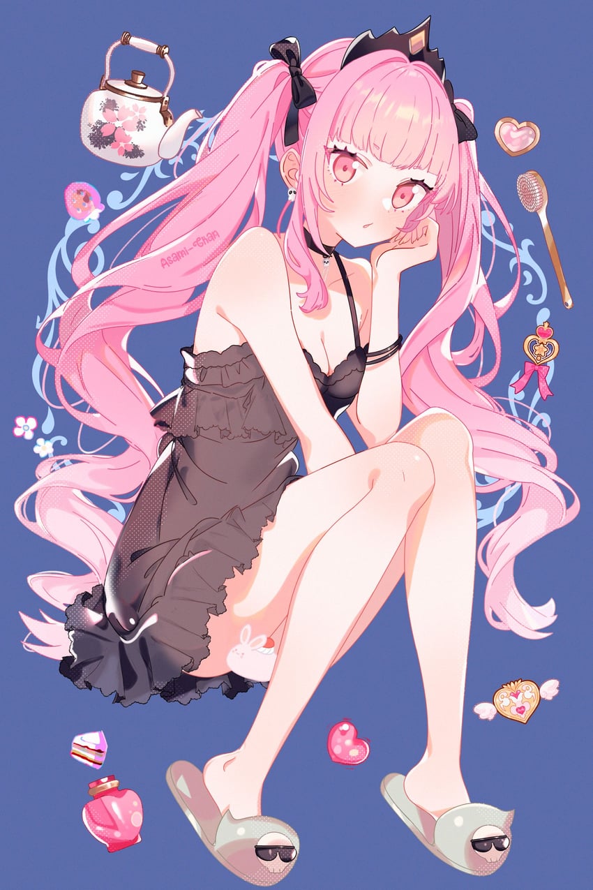 mori calliope and death-sensei (hololive and 1 more) drawn by asami-chan