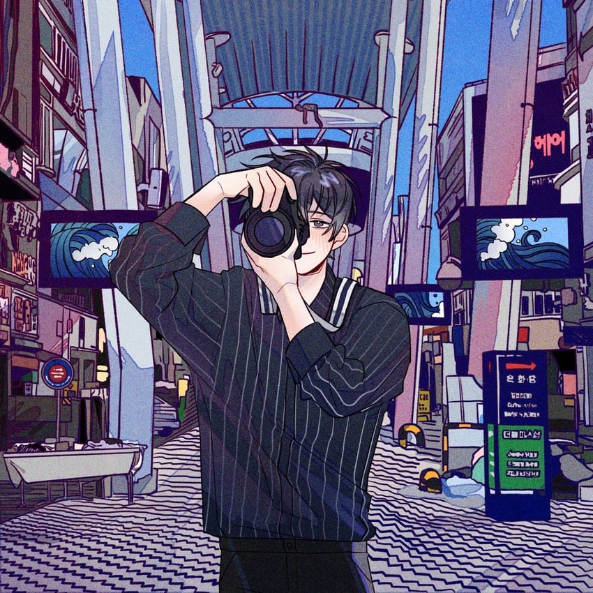 park moo-hyun (eoduun badaui deungbul-i doeeo) drawn by suae