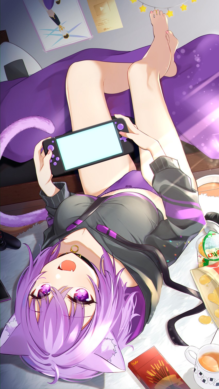 nekomata okayu (hololive and 1 more) drawn by shiro_hebi_rei