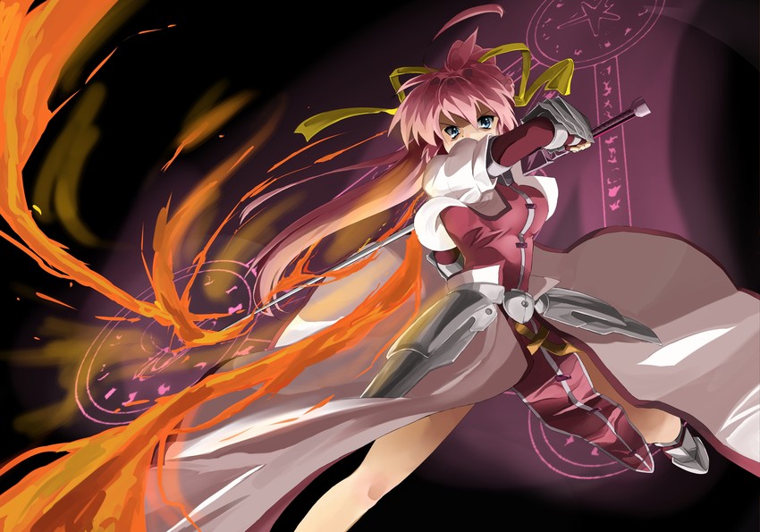 signum and laevatein (lyrical nanoha and 2 more) drawn by bygddd5