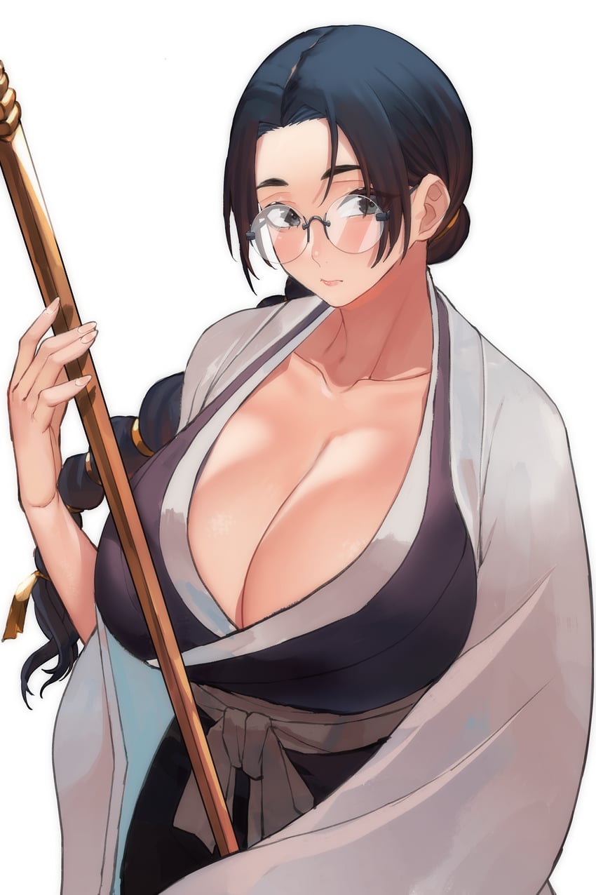 katori batsuunsai (bleach and 1 more) drawn by blood_hood