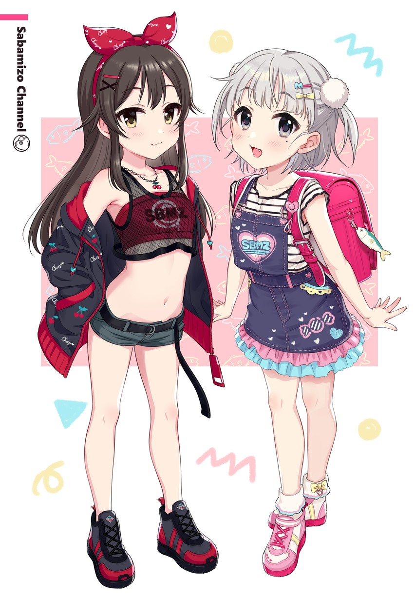 mizore and sabami (sabamizo channel) drawn by tsukana_(saba_mizore)
