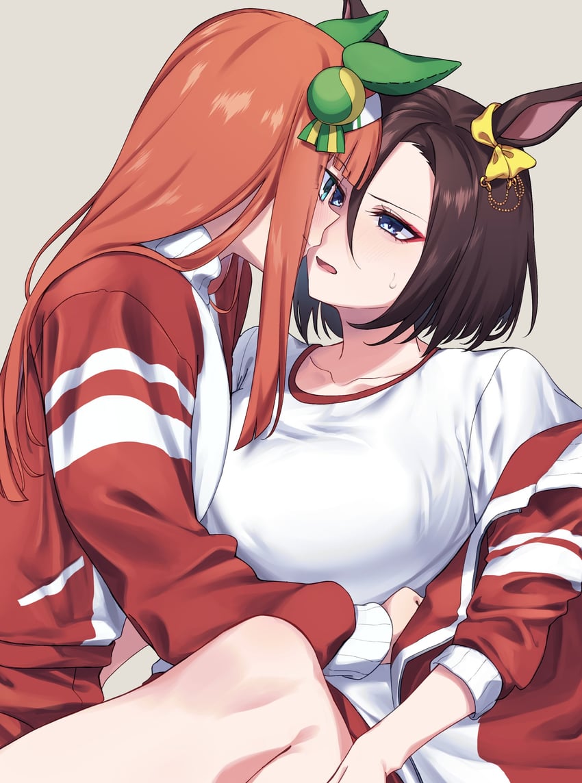 silence suzuka and air groove (umamusume) drawn by sugamo_(rainysnowy108)