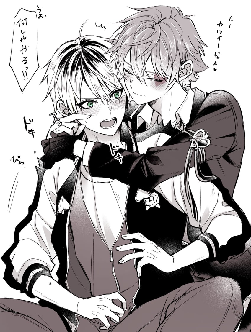 ace trappola and deuce spade (twisted wonderland) drawn by mofu_twst