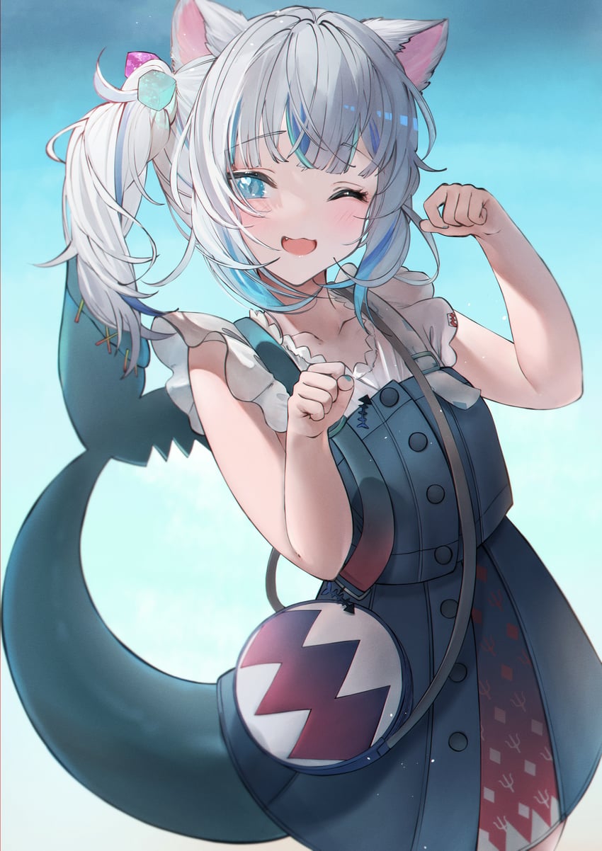 gawr gura (hololive and 1 more) drawn by betabeet