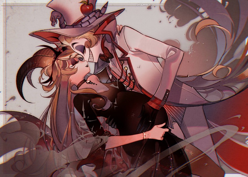 lucifer morningstar and lilith (hazbin hotel) drawn by kawacy