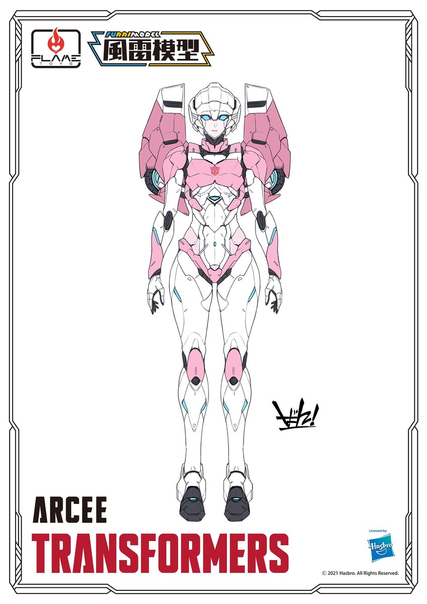 arcee and flame toys arcee (transformers and 2 more) drawn by ban!_(bansankan)
