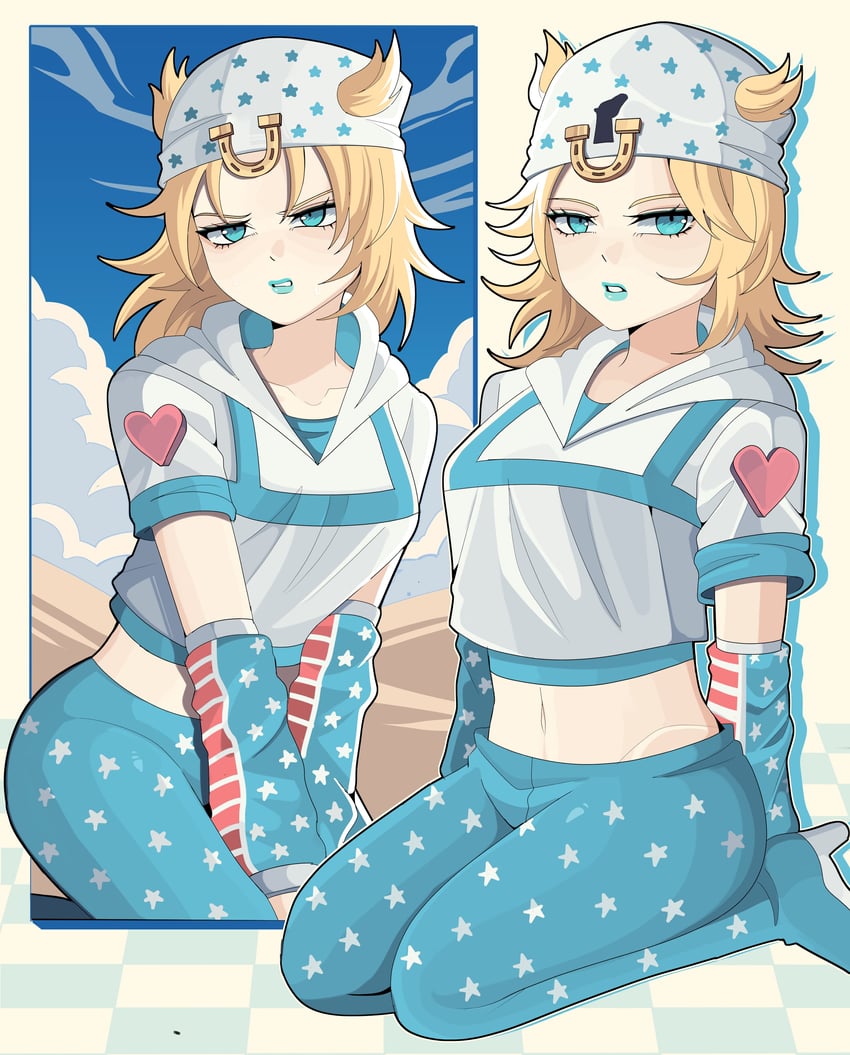 johnny joestar (jojo no kimyou na bouken and 1 more) drawn by bobamiruku