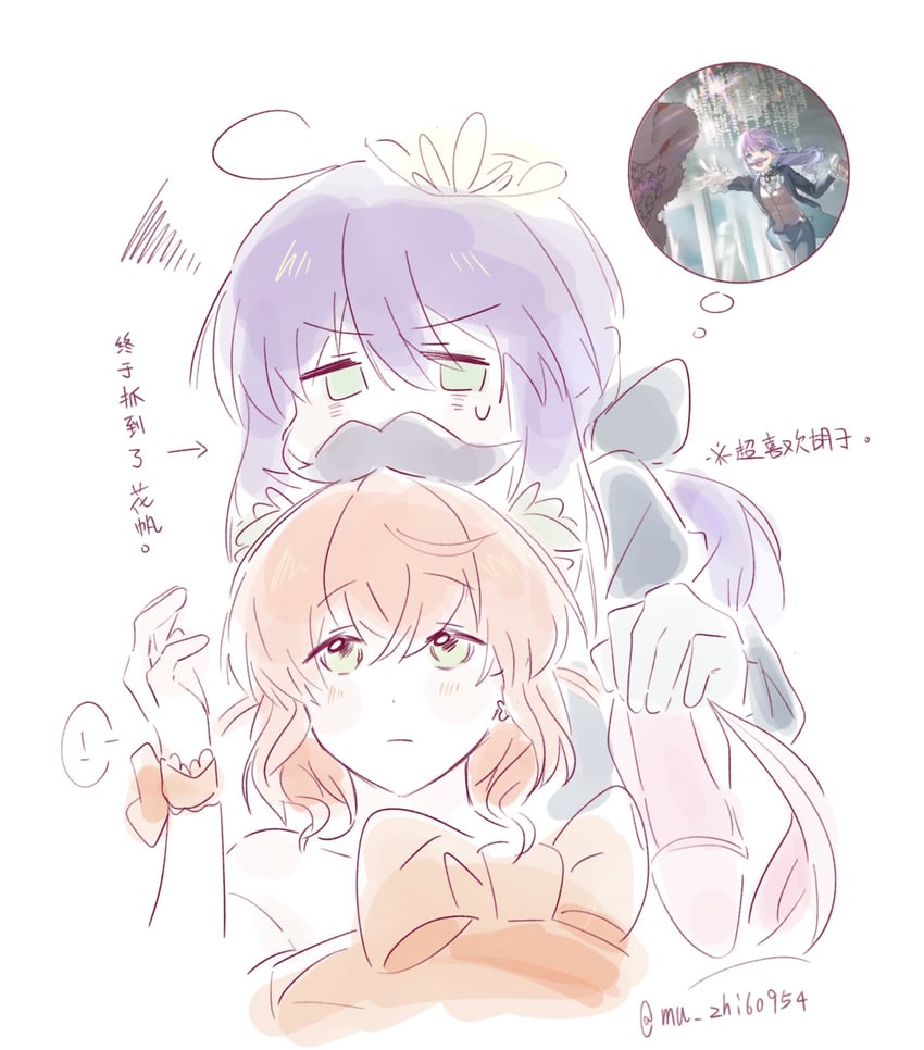 hinoshita kaho and otomune kozue (love live! and 1 more) drawn by woodonly