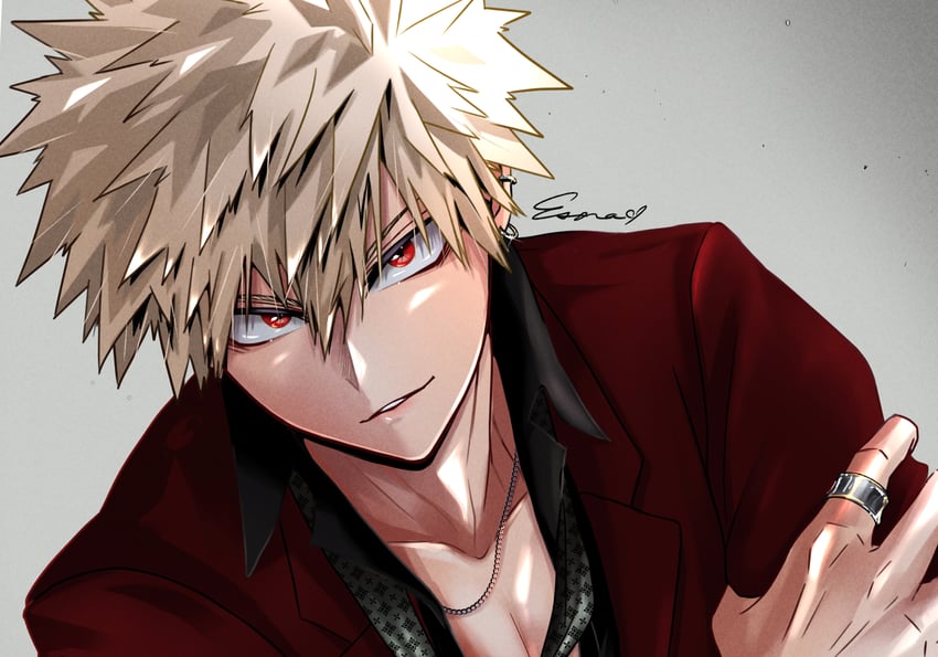bakugou katsuki (boku no hero academia) drawn by esora-arts