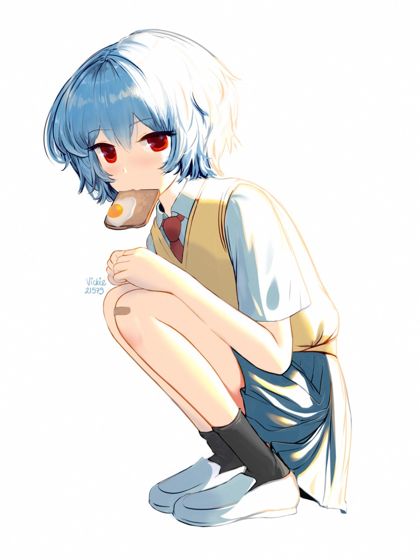 ayanami rei and lina rei (neon genesis evangelion) drawn by vickie_(cryingrobot)