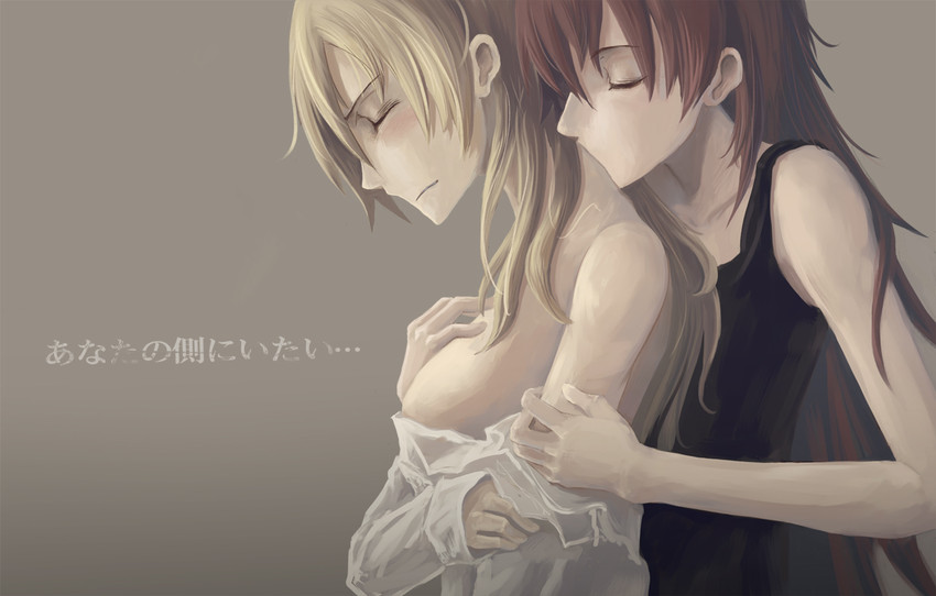sakura kyoko and tomoe mami (mahou shoujo madoka magica) drawn by die_(die0118)