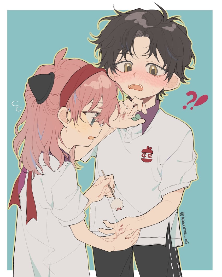 anya and damian desmond (spy x family) drawn by kawama_rei