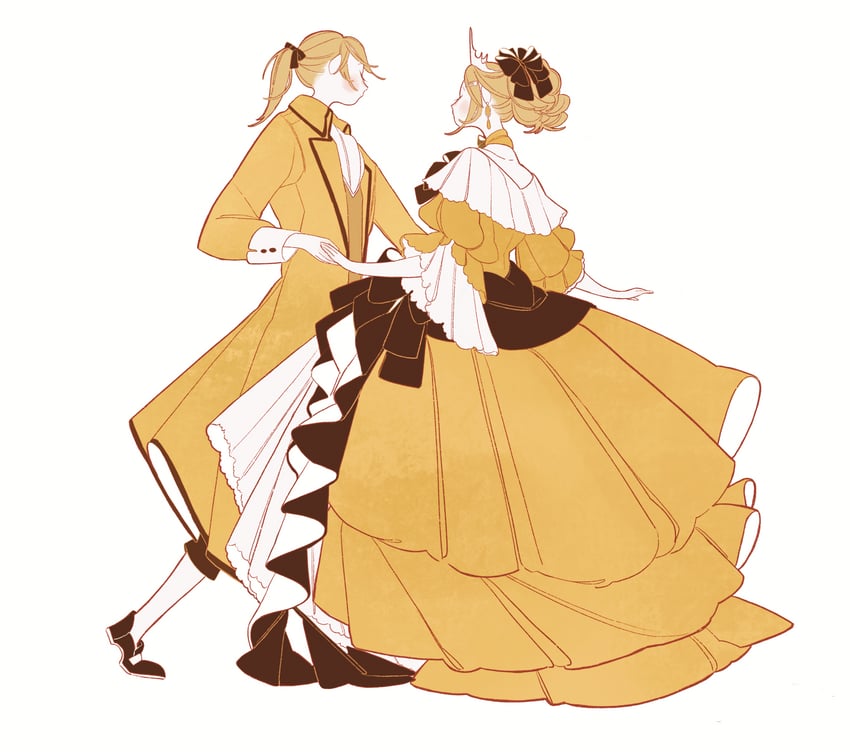 kagamine rin, kagamine len, riliane lucifen d'autriche, and allen avadonia (vocaloid and 3 more) drawn by surie