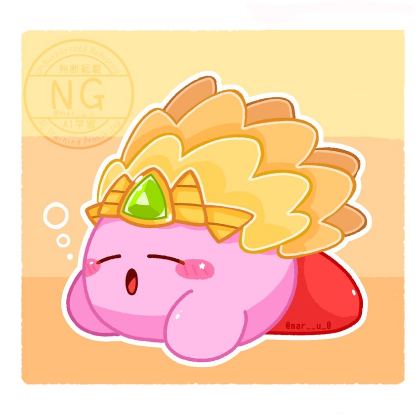 kirby and sand kirby (kirby and 1 more) drawn by mar_u_0