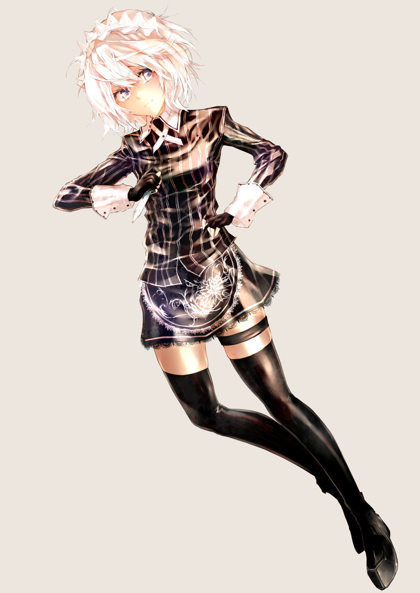 izayoi sakuya (touhou and 2 more) drawn by sakusyo