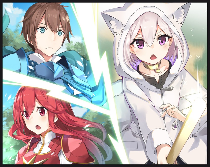 yuuri kujou and amanda rouge (chibikko kenja lv.1 kara isekai de ganbarimasu!) drawn by takehana_note