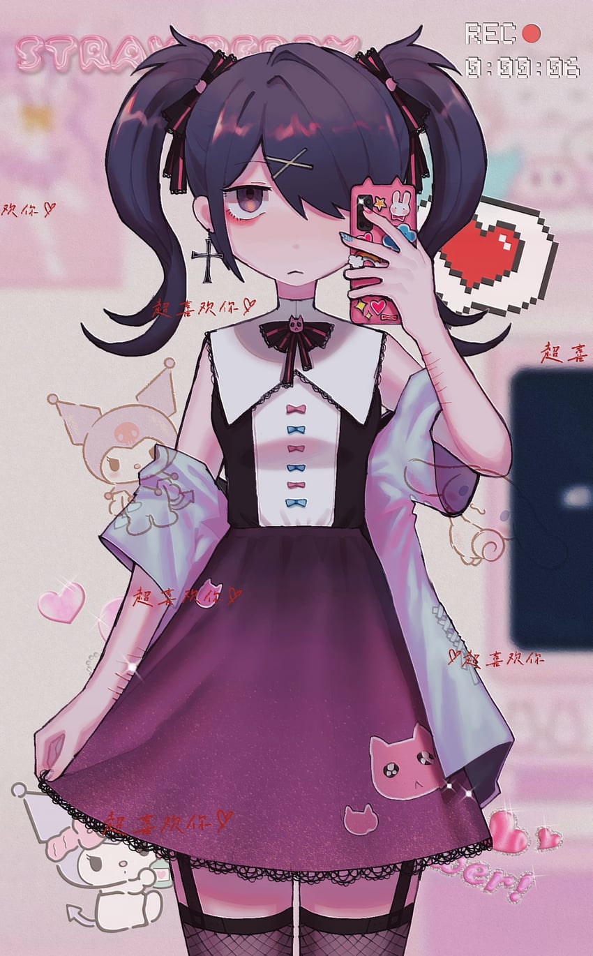 ame-chan, cinnamoroll, and kuromi (sanrio and 3 more) drawn by resistor05