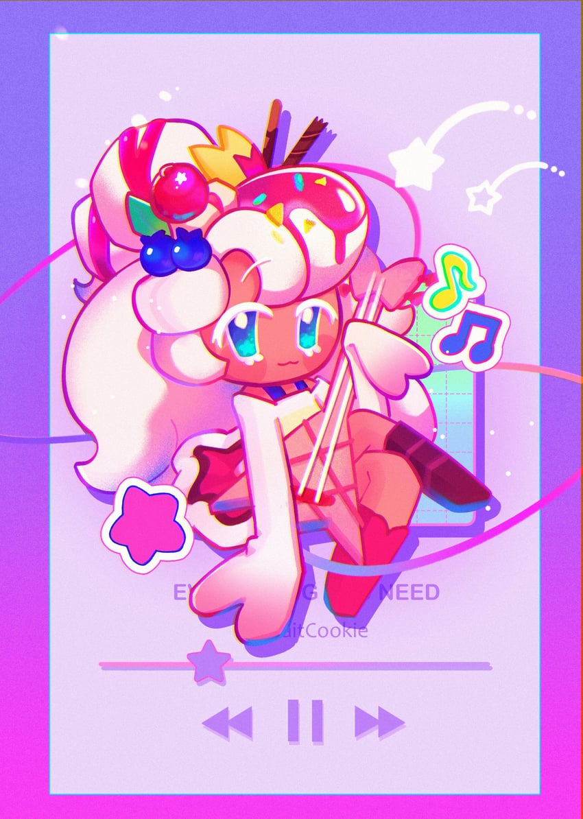 parfait cookie (cookie run and 1 more) drawn by akibevillage