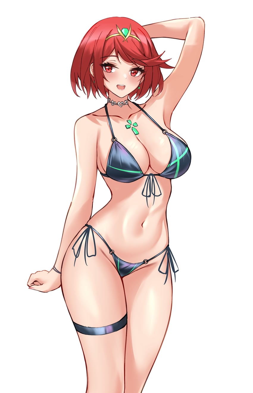 pyra (xenoblade chronicles and 1 more) drawn by parfait_desu