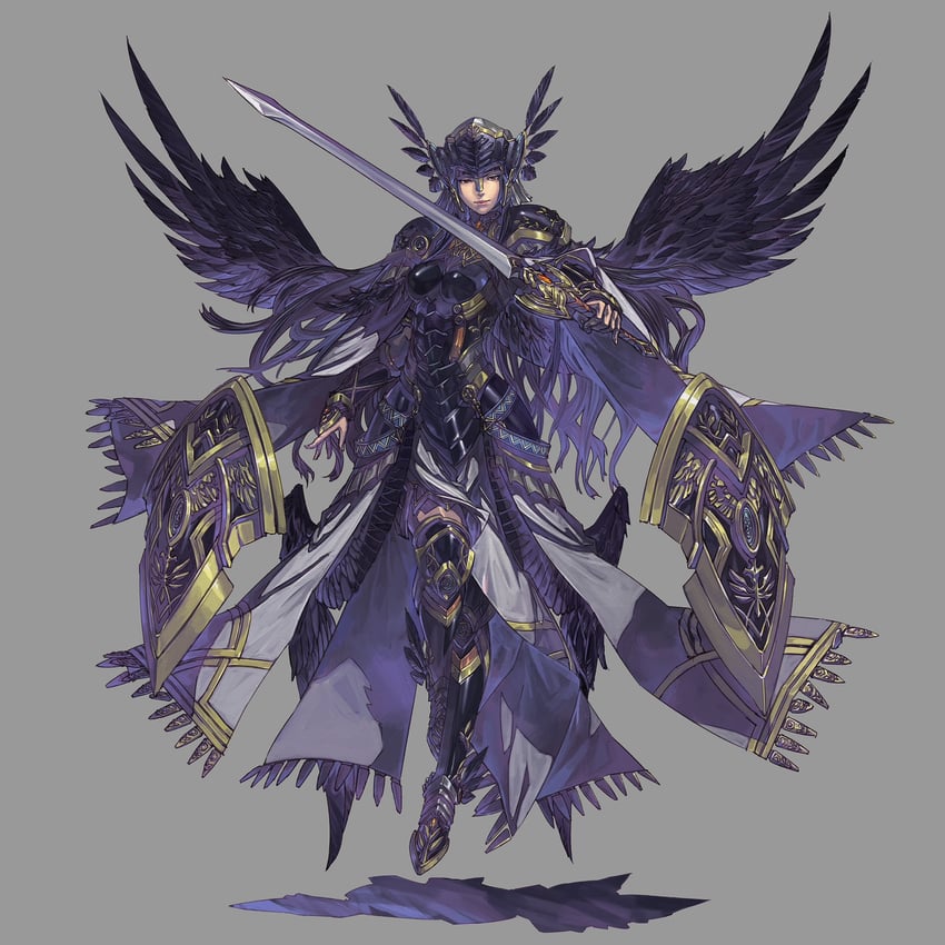 hrist valkyrie (valkyrie profile and 2 more) drawn by kazama_raita