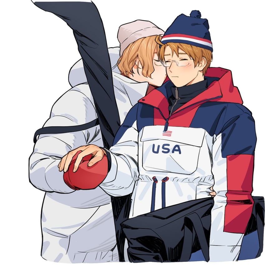 america and canada (axis powers hetalia) drawn by to@st