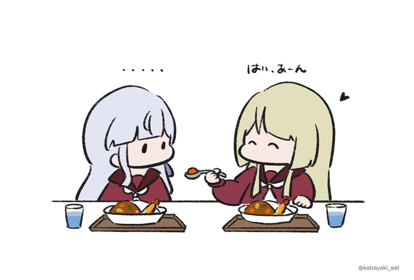 kon kanaho and miyagawa takane (assault lily) drawn by kabayaki_(kabayaki_eel)
