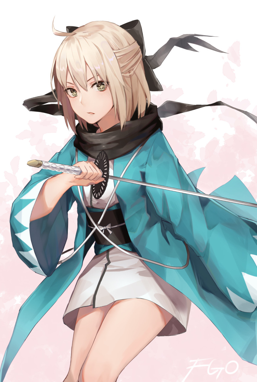 okita souji (fate and 1 more) drawn by black_cola