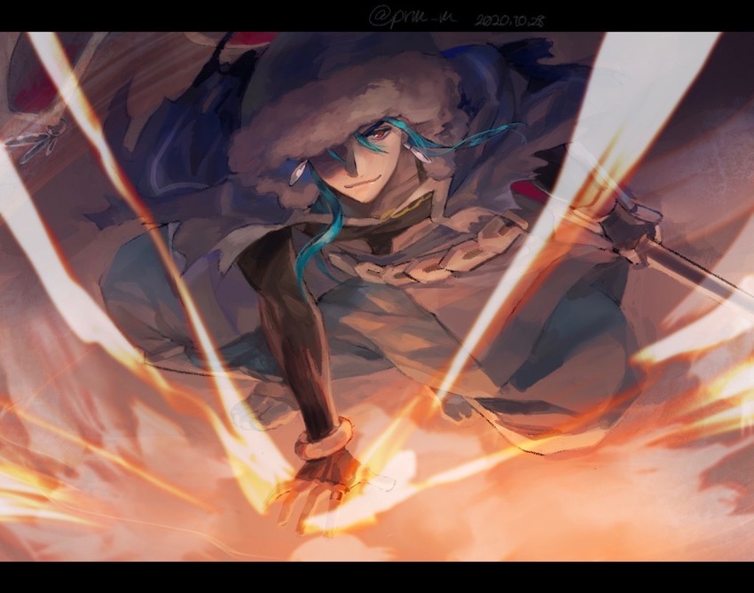cu chulainn (fate and 1 more) drawn by hikaru_(asteriskring)
