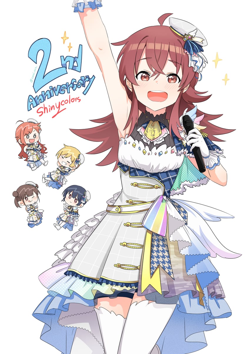 morino rinze, sonoda chiyoko, komiya kaho, arisugawa natsuha, and saijo juri (idolmaster and 1 more) drawn by seal_007