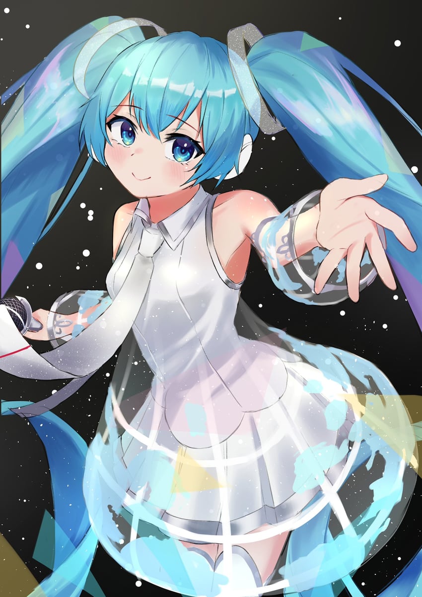 hatsune miku (vocaloid and 1 more) drawn by piku_39