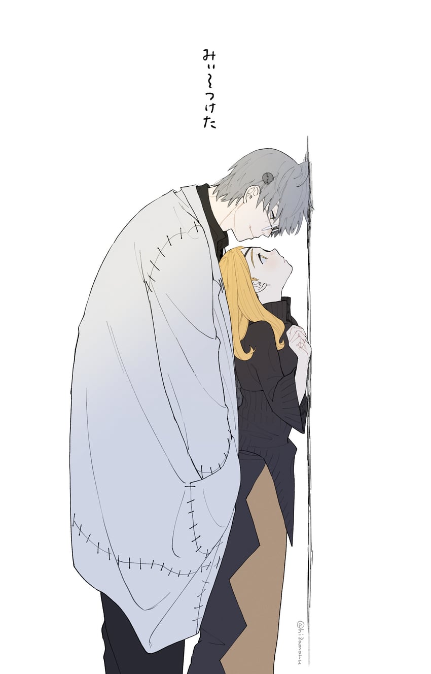 franken stein and marie mjolnir (soul eater) drawn by hissiu