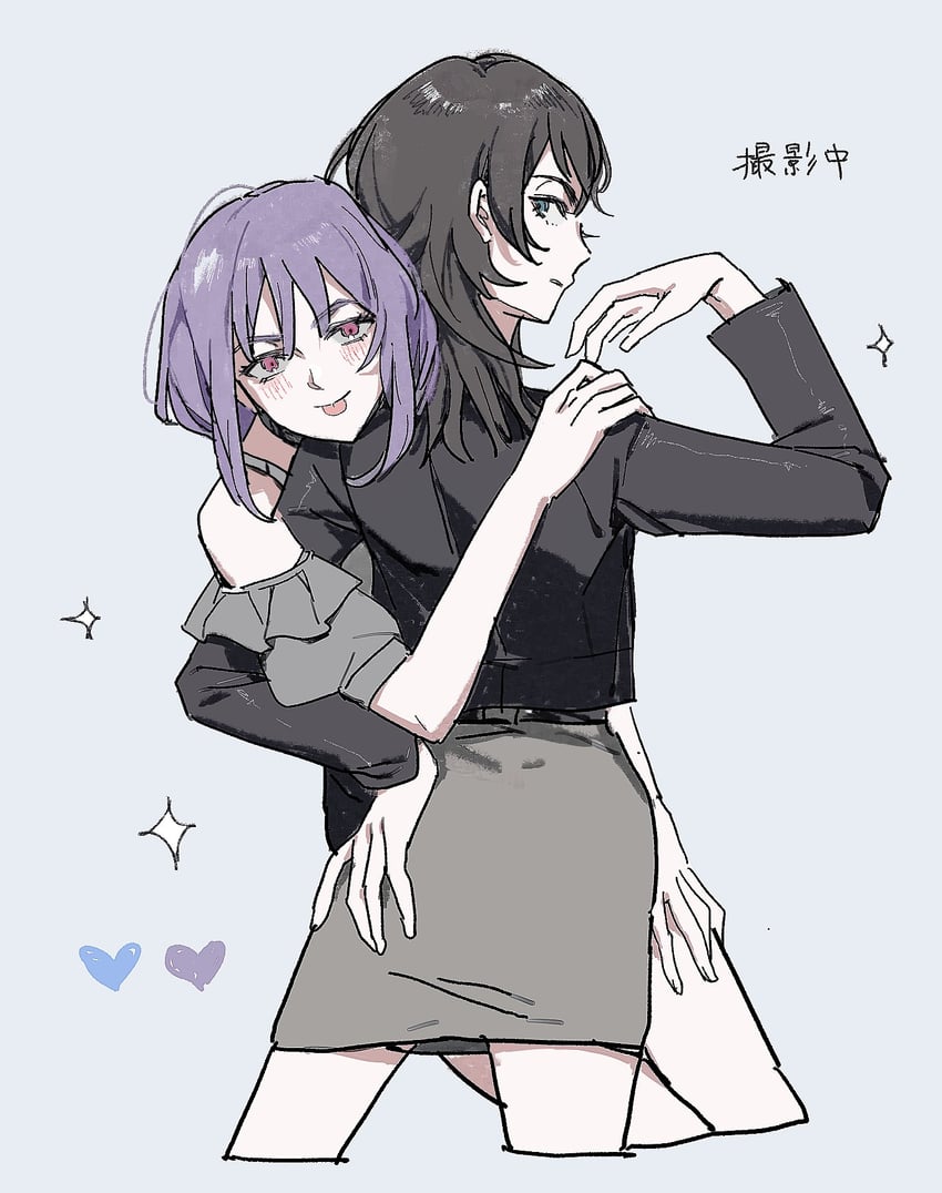 yahata umiri and yuutenji nyamu (bang dream! and 1 more) drawn by reiboubyou