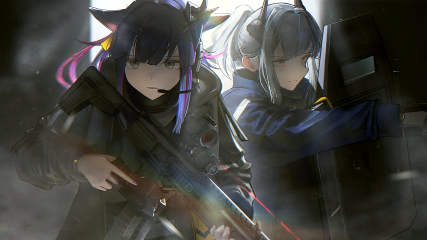 jessica, liskarm, and jessica the liberated (arknights) drawn by kusami_toka_naku_au