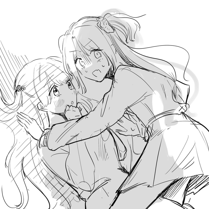 fujishima megumi, osawa rurino, and anyoji hime (love live! and 1 more) drawn by nunyara361