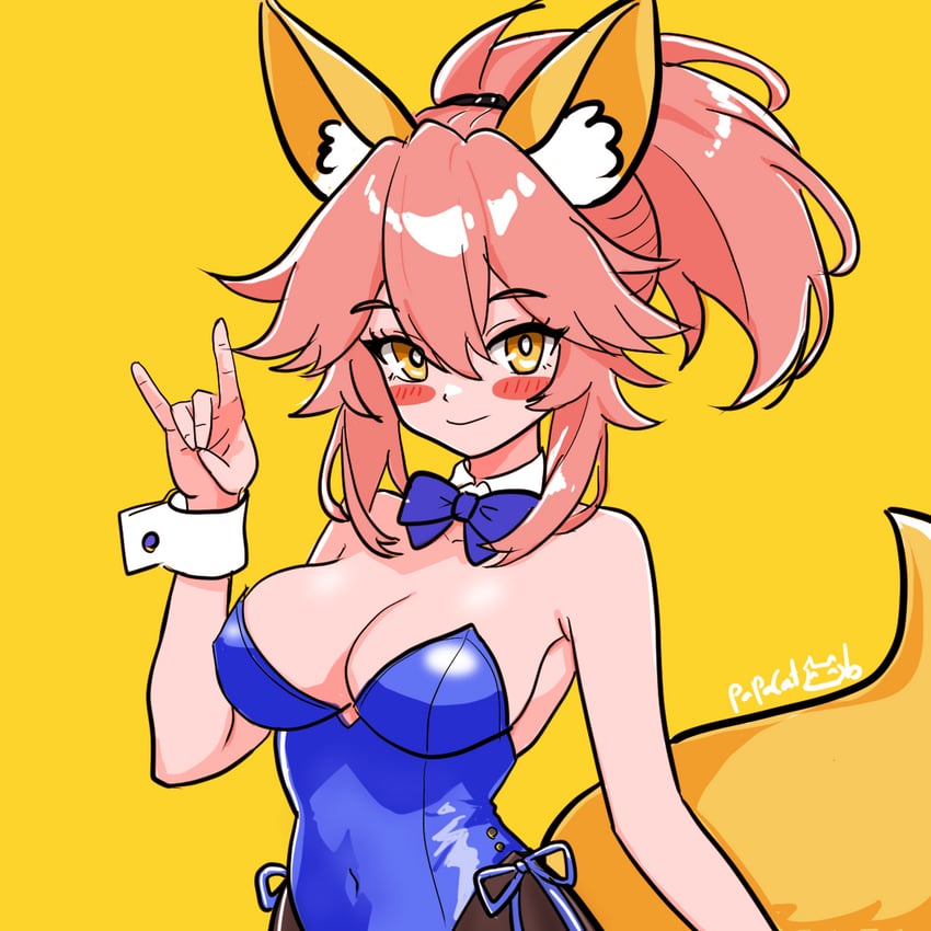 tamamo and tamamo no mae (fate and 1 more) drawn by papacat
