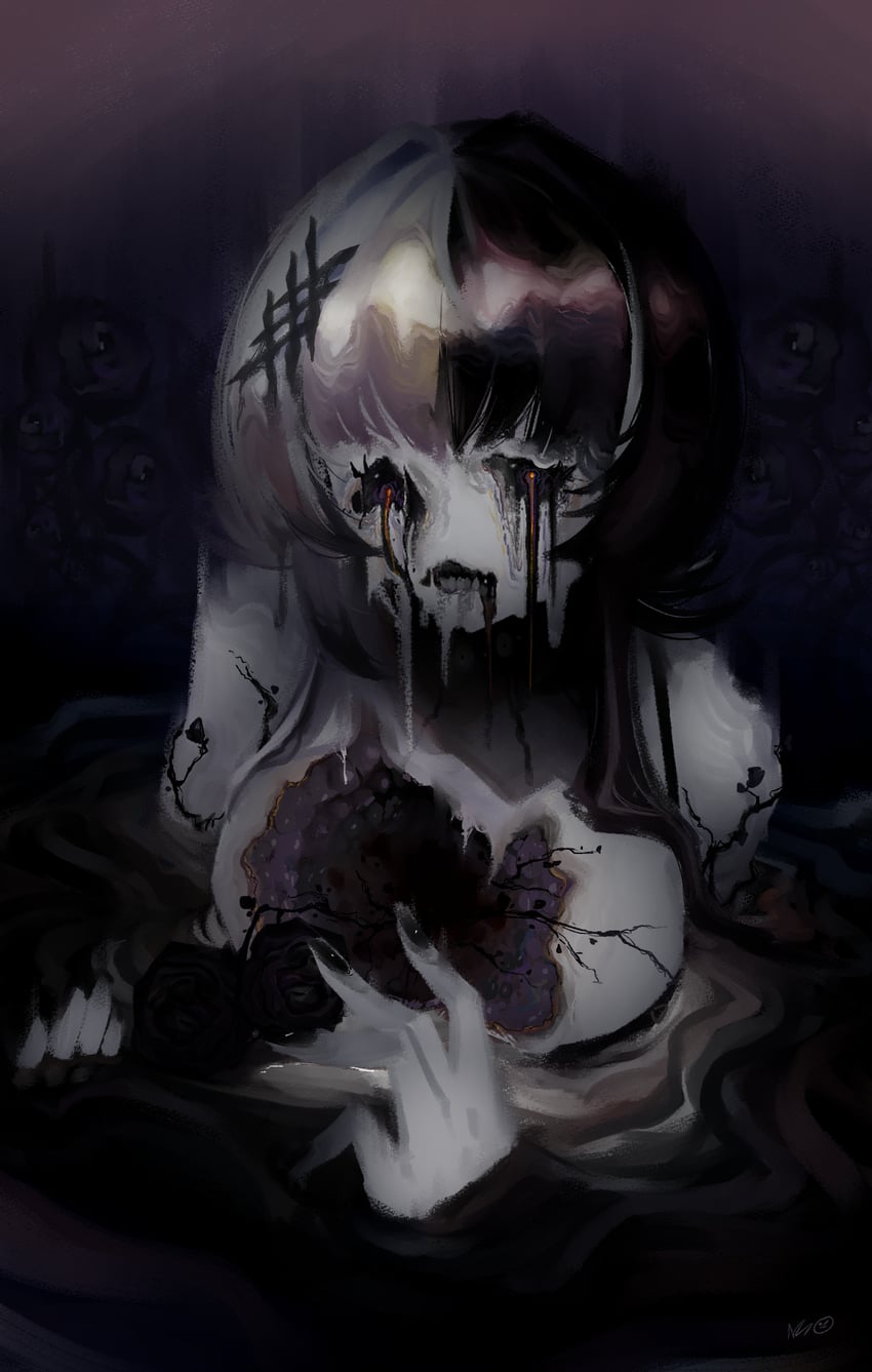 shiori novella (hololive and 1 more) drawn by nebradisk