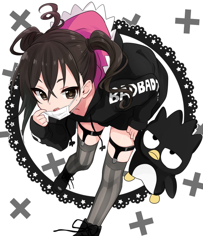 sunazuka akira and badtz-maru (idolmaster and 2 more) drawn by sukoyaka_(100hituzi)