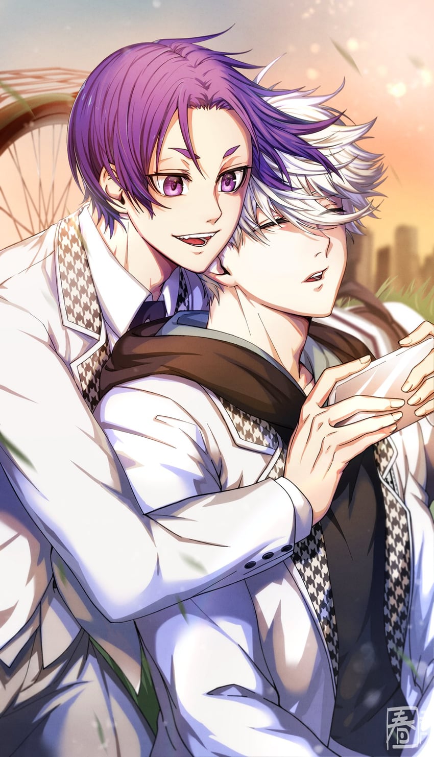 nagi seishirou and mikage reo (blue lock) drawn by halu-ca