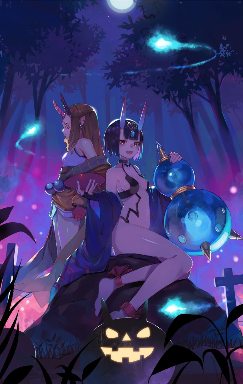 shuten douji and ibaraki douji (fate and 1 more) drawn by ugusu24