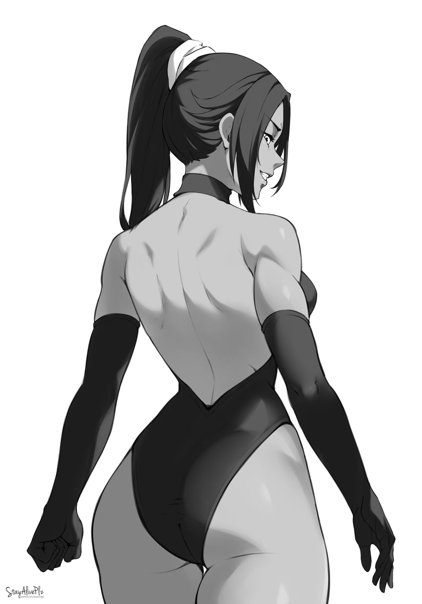 shihouin yoruichi (bleach) drawn by stayaliveplz