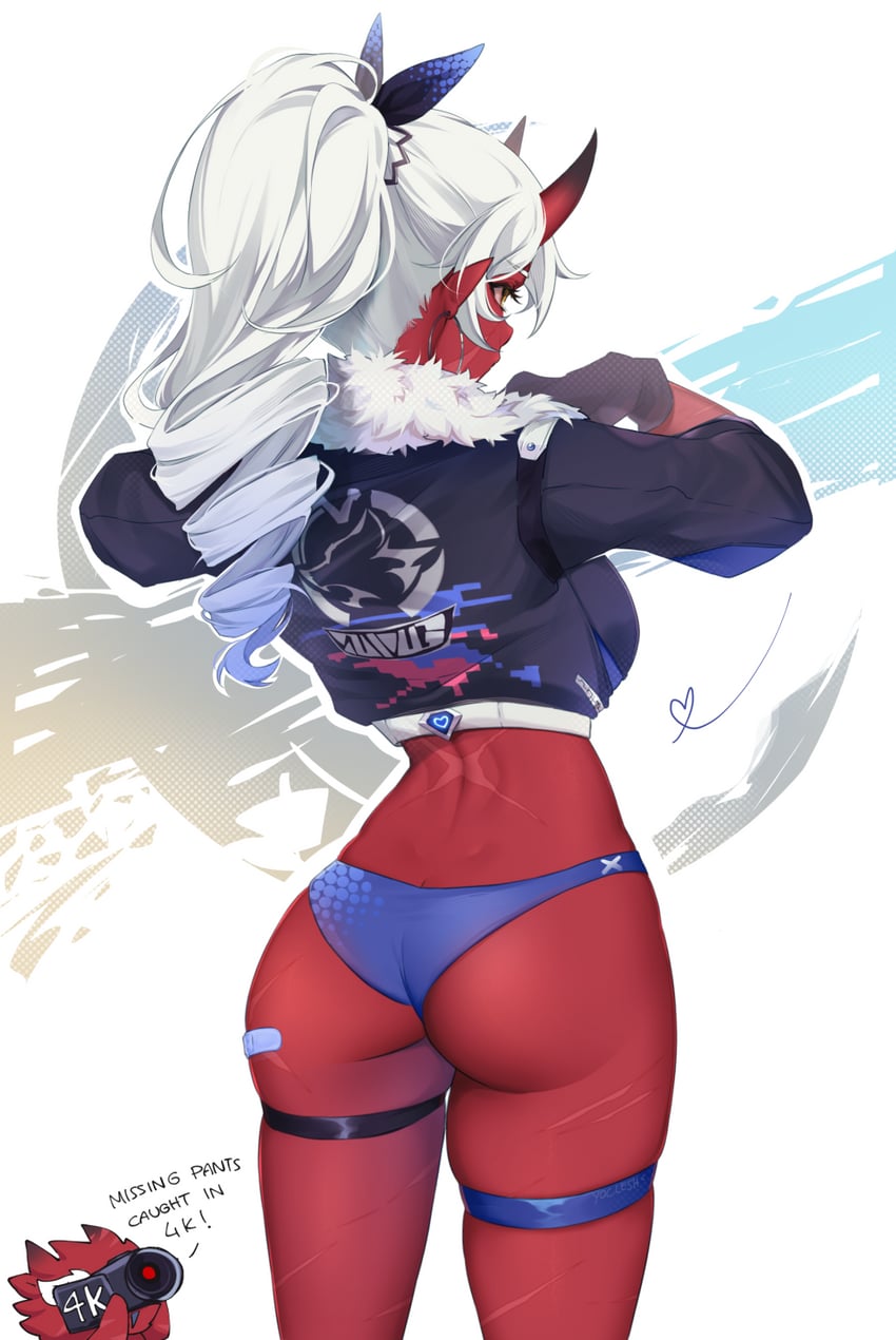 silver wolf and akumi (honkai and 2 more) drawn by yoclesh